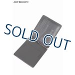 画像: 「ARTBROWN/アートブラウン」UKサドルレザー マネークリップ【ブラック】