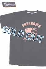 画像: 「Pherrow's/フェローズ」BUFFALOロゴTシャツ PTシリーズ【S・ブラック】