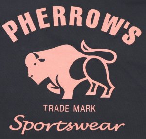 画像: 「Pherrow's/フェローズ」BUFFALOロゴTシャツ PTシリーズ【S・ブラック】