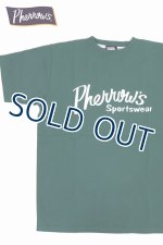 画像: 「Pherrow's/フェローズ」Pherrow'sロゴTシャツ PTシリーズ【グリーン】