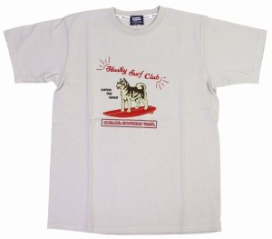 画像: 「Pherrow's/フェローズ」Husky Surf Club プリントTシャツ PTシリーズ【L・グレー】