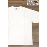 画像: 「BARNS OUT FITTERS /バーンズアウトフィッターズ」タフネック無地ポケット付きTシャツ【ホワイト】
