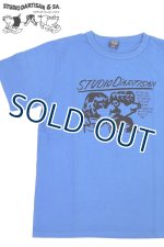 画像: 「STUDIO D'ARTISAN/ステュディオ・ダ・ルチザン」UNDERGROUND MUSIC OF AMERICA プリントＴシャツ【ブルー】