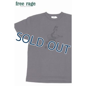 画像1: 「FREE RAGE/フリーレイジ」GROWING プリントリサイクルコットンTシャツ【グレー】 (1)