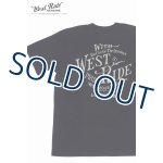 画像: 「WEST RIDE/ウエストライド」HEART  ヘビーウェイトプリントTシャツ【ブラック】