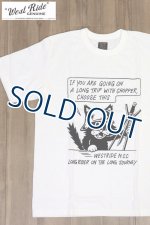 画像: 「WEST RIDE/ウエストライド」CAT  ヘビーウェイトプリントTシャツ【ホワイト】