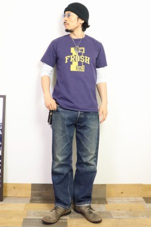 画像: 「Pherrow's/フェローズ」FROSH プリントTシャツ PMTシリーズ【エッグプラント】