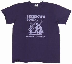 画像: 「Pherrow's/フェローズ」POND プリントTシャツ PMTシリーズ【エッグプラント】