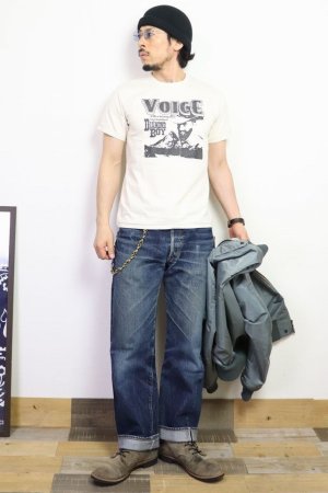 画像: 「Pherrow's/フェローズ」VOICE プリントTシャツ PMTシリーズ【S・ホワイト】