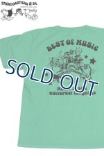 画像: 「STUDIO D'ARTISAN/ステュディオ・ダ・ルチザン」BEST OF MUSIC プリントＴシャツ【グリーン】