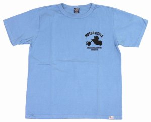 画像: 「STUDIO D'ARTISAN/ステュディオ・ダ・ルチザン」MOTOR CYCLE プリントＴシャツ【ブルー】