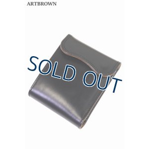 画像1: 「ARTBROWN/アートブラウン」クロムエクセル三つ折りウォレット【ブラック】 (1)