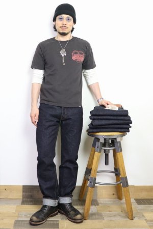 画像: 「STUDIO D'ARTISAN/ステュディオ・ダ・ルチザン」AGENCY 吊り編みプリントＴシャツ【チャコールブラック】