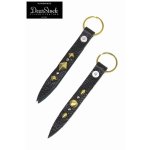 画像: 「DearStock/ディアストック」シュリンクレザー スタッズミ二キーホルダー ブラック【2パターンあり】
