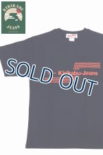 画像: 「KIRIKABU JEANS/キリカブジーンズ」OITA プリントTシャツ【ネイビー×レッド】
