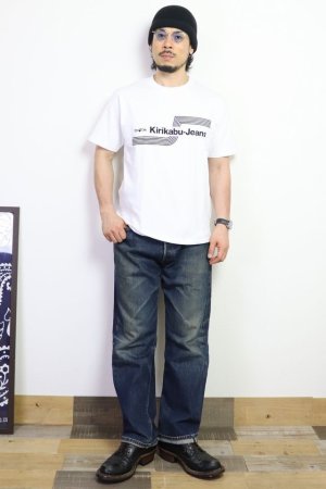 画像: 「KIRIKABU JEANS/キリカブジーンズ」予約商品 OITA 多色プリントTシャツ【ブラック】