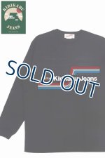 画像: 「KIRIKABU JEANS/キリカブジーンズ」予約商品 OITA 多色プリントロンT【ブラック】