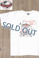 画像: 「JELADO/ジェラード」HOTRODプリント 丸胴クルーネックTシャツ 【オフホワイト】