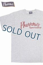 画像: 「Pherrow's/フェローズ」Pherrow'sロゴTシャツ PTシリーズ【杢グレー】