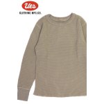 画像: 「UES/ウエス」ビッグワッフルＴシャツ【サンドベージュ】