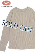 画像: 「UES/ウエス」ビッグワッフルＴシャツ【サンドベージュ】