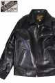 画像: 「Y'2 LEATHER/Y'2レザー」ヴィンテージホースライト襟付きシングルライダース【ブラック】