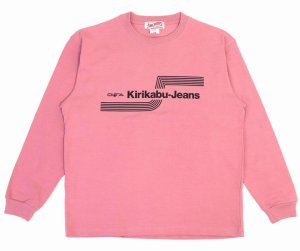 画像: 「KIRIKABU JEANS/キリカブジーンズ」OITA プリントロンT【ピンク】