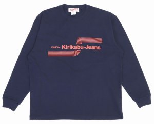 画像: 「KIRIKABU JEANS/キリカブジーンズ」OITA プリントロンT【ネイビー】