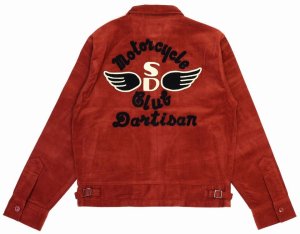 画像: 「STUDIO D'ARTISAN/ステュディオ・ダ・ルチザン」Motorcycle Club カスタムコーデュロイジャケット【オレンジ】