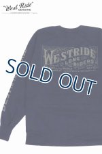画像: 「WEST RIDE/ウエストライド」BEST IN THE WORLD ヘビーウェイトプリントロンT【ネイビー】