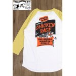 画像: 「STUDIO D'ARTISAN/ステュディオ・ダ・ルチザン」CHICKEN RACE ラグラン7分丈Ｔシャツ【ホワイト×イエロー】