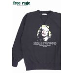 画像: 「FREE RAGE/フリーレイジ」HOLLYWOOD クラシッククルースウェット【スミクロ】