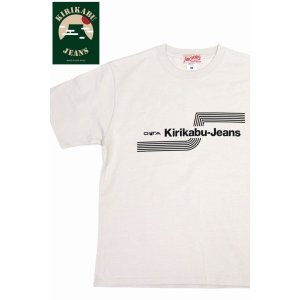 画像1: 「KIRIKABU JEANS/キリカブジーンズ」OITA プリントTシャツ【グレージュ】 (1)