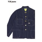 画像: 「TCB jeans/TCBジーンズ」キャットハートカバーオール【ウーブンストライプ】