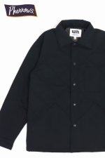 画像: 「Pherrow's/フェローズ」中綿キルトシャツジャケット【ブラック】