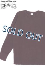 画像: 「STUDIO D'ARTISAN/ステュディオ・ダ・ルチザン」ヘビーサーマル長袖Ｔシャツ【バーガンディ】