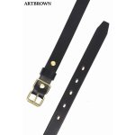 画像: 「ARTBROWN/アートブラウン」クロムエクセル24mm幅ナローベルト【ブラック】