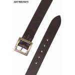 画像: 「ARTBROWN/アートブラウン」スクエアバックル クロムエクセル40mm幅ギャリソンベルト【チョコ】