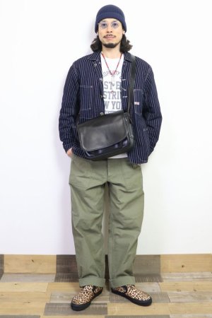 画像: 「Y'2 LEATHER/Y'2レザー」ホースハイドメールバッグ【ブラック】