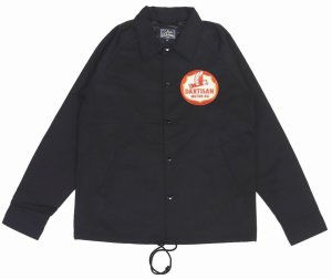 画像: 「STUDIO D'ARTISAN/ステュディオ・ダ・ルチザン」LUBRICATING OIL 刺繍コーチジャケット【ブラック】