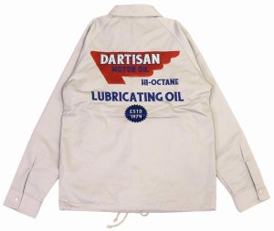 画像: 「STUDIO D'ARTISAN/ステュディオ・ダ・ルチザン」LUBRICATING OIL 刺繍コーチジャケット【ベージュ】