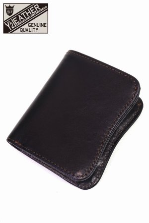 画像: 「Y'2 LEATHER/Y'2レザー」ホースハイド二つ折りウォレット【インディゴ】