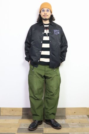 画像: 「Pherrow's/フェローズ」BUFFALO BRAND ナイロンコーチジャケット【ブラック】