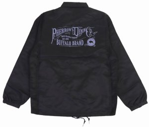 画像: 「Pherrow's/フェローズ」BUFFALO BRAND ナイロンコーチジャケット【ブラック】
