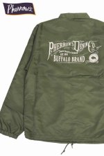 画像: 「Pherrow's/フェローズ」BUFFALO BRAND ナイロンコーチジャケット【オリーブ】