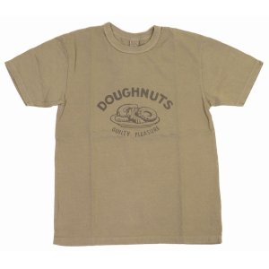 画像2: 「UES/ウエス」DOUGHNUTS プリントTシャツ【ベージュ】 (2)