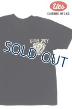 画像: 「UES/ウエス」GUITAR CRAZY プリントTシャツ【ブラック】