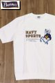 画像: 「Pherrow's/フェローズ」両Vスウェットタイプ NAVY SPORTS プリント半袖カットソー【ホワイト】
