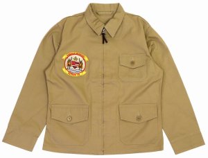 画像: 「Pherrow's/フェローズ」HAWAIIAN NAVY カスタムサマーフライトジャケット【ベージュ】