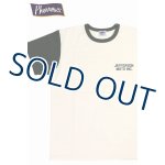 画像: 「Pherrow's/フェローズ」JEFFERSON バイカラープリントTシャツ PMTシリーズ【S・ホワイト×オリーブ】